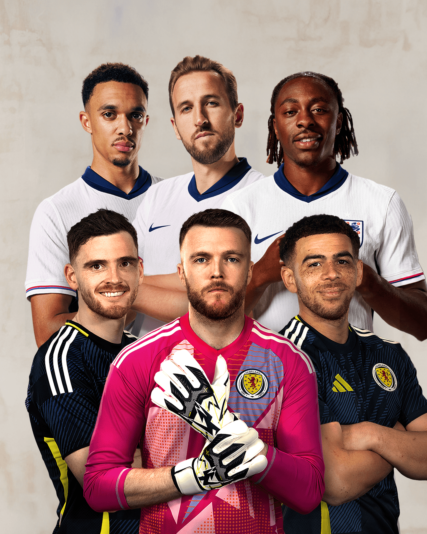 England and Scotland Footballers